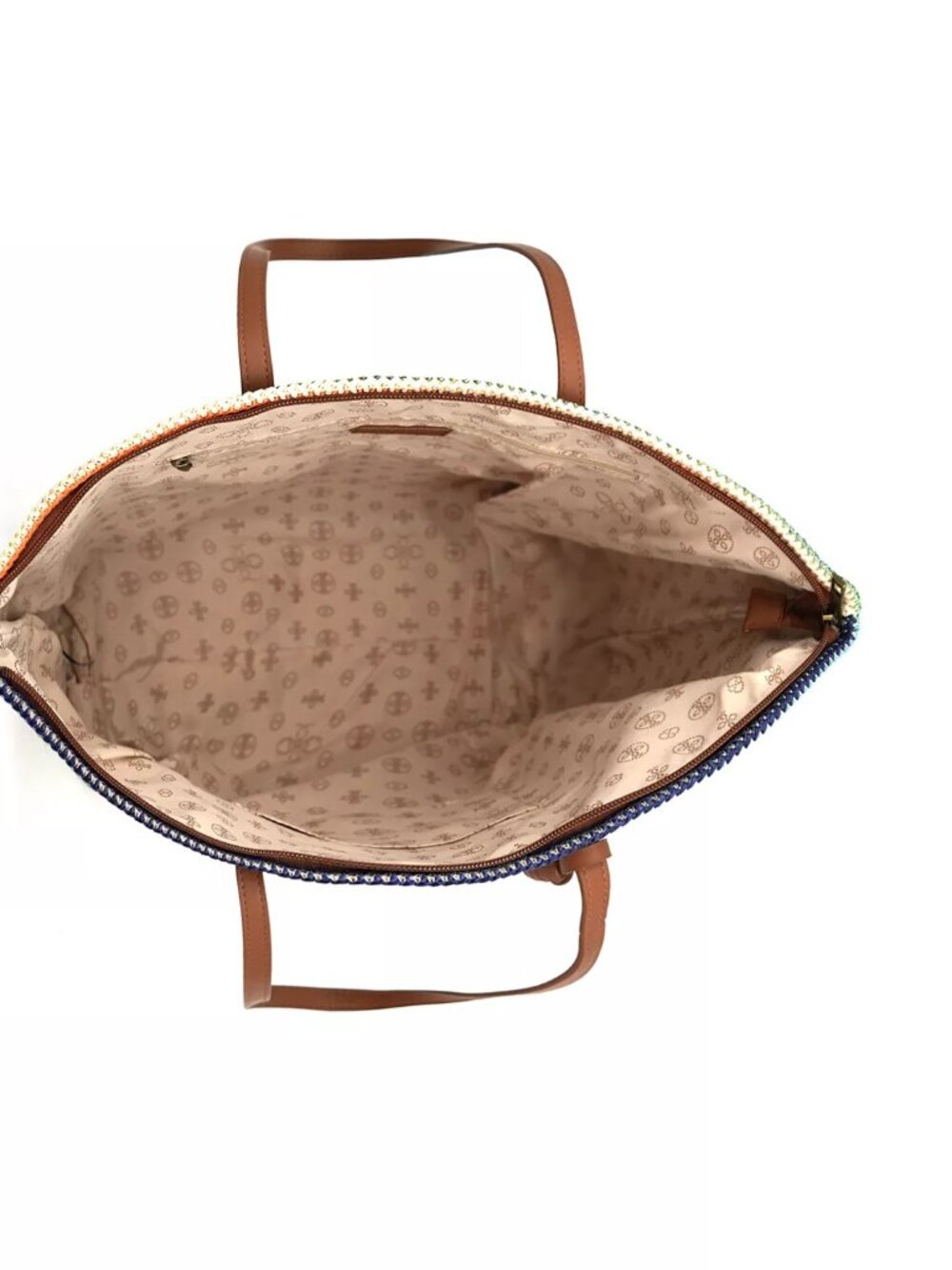 LIKE DREAMS Auburn Striped Straw Tote Bag ($50) - Picture 4 of 8